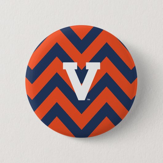 Virginia Cavaliers Zickzack Button (Vorderseite)