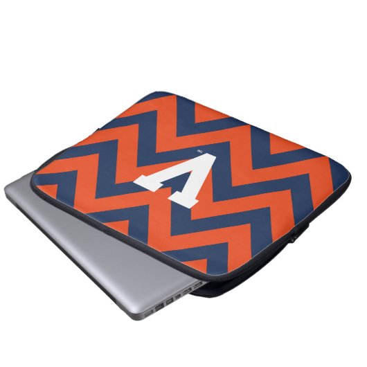 Virginia Cavaliers Zickzack Laptopschutzhülle (Vorne Knopf)
