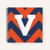 Virginia Cavaliers Zickzack Notizblock (Vorderseite)
