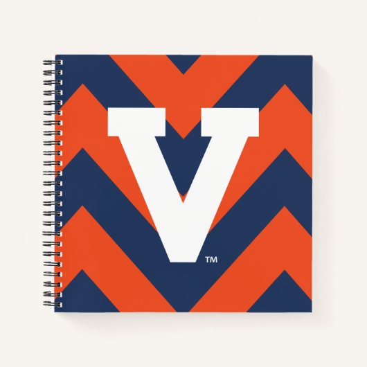 Virginia Cavaliers Zickzack Notizblock (Vorderseite)