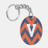 Virginia Cavaliers Zickzack Schlüsselanhänger (Vorderseite links)