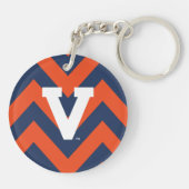Virginia Cavaliers Zickzack Schlüsselanhänger (Rückseite)