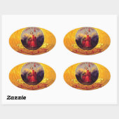 Virginia Cavalry - Die Prinzessin Anne Cavalry Ovaler Aufkleber (Blatt)