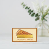 Virginia Chess Pie Southern US Cuisine Dessert Visitenkarte (Stehend Vorderseite)