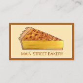 Virginia Chess Pie Southern US Cuisine Dessert Visitenkarte (Vorderseite)