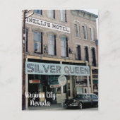 Virginia City Nevada 1950er Jahre Silver Queen Pos Postkarte (Vorderseite)