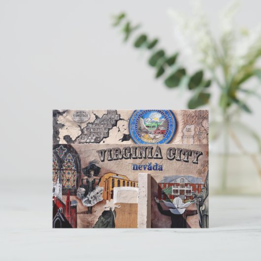 Virginia City, Nevada Postcard Postkarte (Stehend Vorderseite)