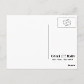 Virginia City, Nevada Postcard Postkarte (Rückseite)