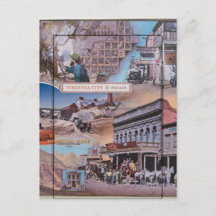 Virginia City Nevada Postcard Postkarte