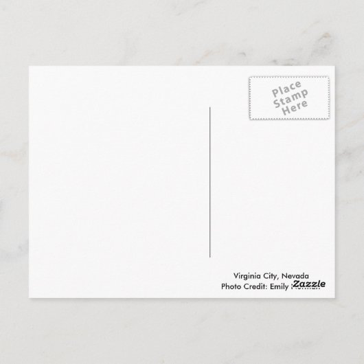 VIRGINIA CITY, NEVADA POSTCARD POSTKARTE (Rückseite)