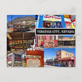 VIRGINIA CITY, NEVADA POSTCARD POSTKARTE (Vorderseite)