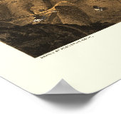 Virginia City, NV Panorama Karte - 1875 Poster (Ecke)