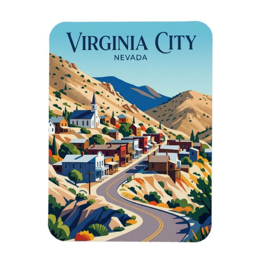 Virginia City USA Magnet (Vertikal)