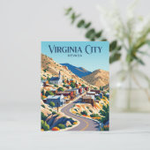 Virginia City USA Postkarte (Stehend Vorderseite)