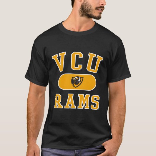 Virginia Commonwealth Rams Varsity Black T-Shirt (Vorderseite)