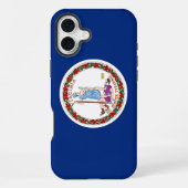 Virginia Commonwealth/Staatsflagge iPhone Hülle (Rückseite)