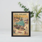 Virginia, das alte Dominion Postkarte (Stehend Vorderseite)