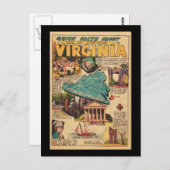 Virginia, das alte Dominion Postkarte (Vorne/Hinten)