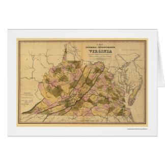 Virginia-Eisenbahn u. Stadtkarte 1848