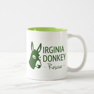 Virginia-Esel-Rettung Zweifarbige Tasse