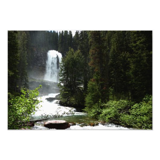 Virginia Falls at Glacier National Park Fotodruck (Vorne)