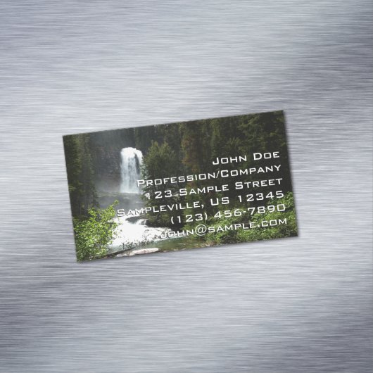 Virginia Falls at Glacier National Park Magnetische Visitenkarte (Beispiel)