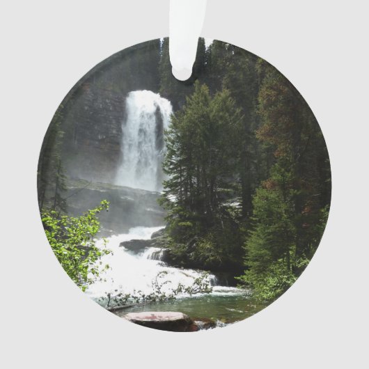 Virginia Falls at Glacier National Park Ornament (Vorderseite)