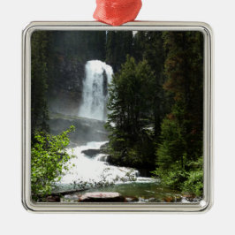 Virginia Falls at Glacier National Park Ornament Aus Metall