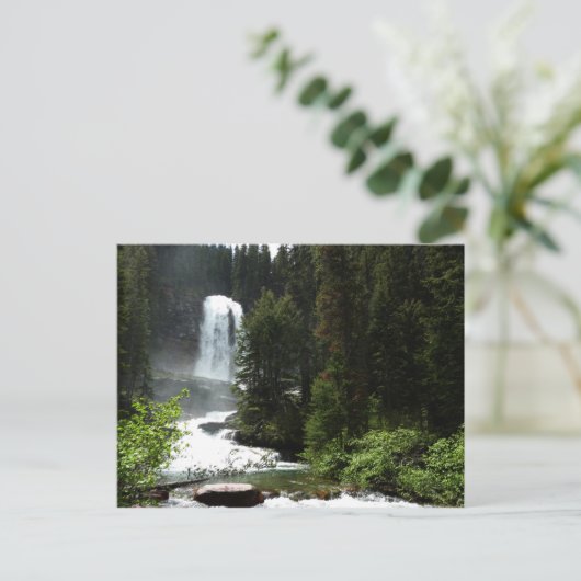Virginia Falls at Glacier National Park Postkarte (Stehend Vorderseite)