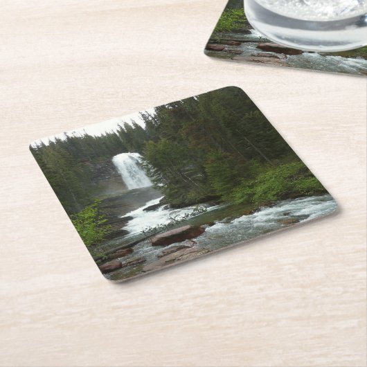 Virginia Falls at Glacier National Park Rechteckiger Pappuntersetzer (angewinkelt)
