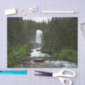 Virginia Falls at Glacier National Park Seidenpapier (Handwerk)