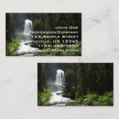 Virginia Falls at Glacier National Park Visitenkarte (Vorne/Hinten)
