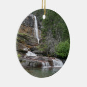 Virginia Falls II at Glacier National Park Keramik Ornament (Rechts)