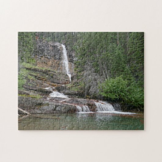 Virginia Falls II at Glacier National Park Puzzle (Horizontal)
