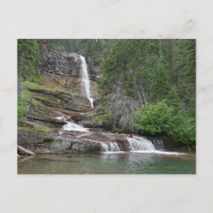 Virginia Falls II im Glacier National Park Postkarte