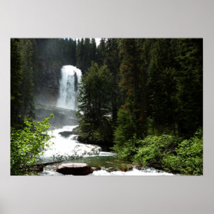 Virginia Falls im Glacier-Nationalpark Poster