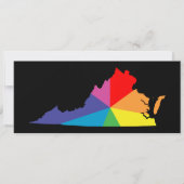 Virginia-Farbburge Einladung (Vorderseite)