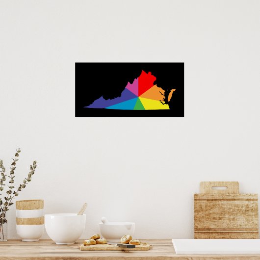 Virginia-Farbburge Poster (Küche)