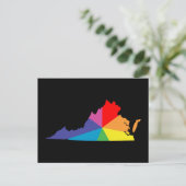 Virginia-Farbburge Postkarte (Stehend Vorderseite)