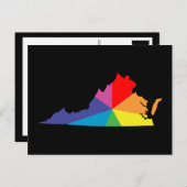 Virginia-Farbburge Postkarte (Vorne/Hinten)