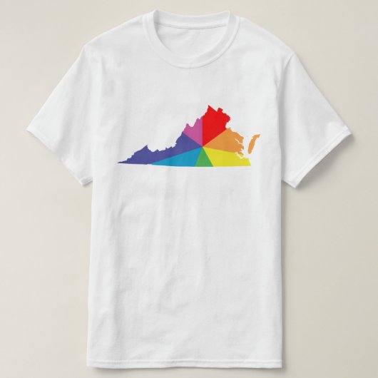 Virginia-Farbburge T-Shirt (Design vorne)