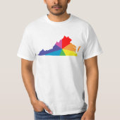 Virginia-Farbburge T-Shirt (Vorderseite)