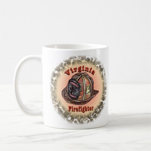 Virginia Firefighter-Tasse Kaffeetasse (Links)