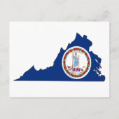 Virginia Flag Karte (Vorderseite)