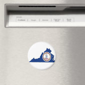 Virginia Flag Karte Magnet (In Situ (Geschirrspüler))