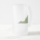 Virginia Flag Karte Stadt Tasse (VorderseiteRechts)