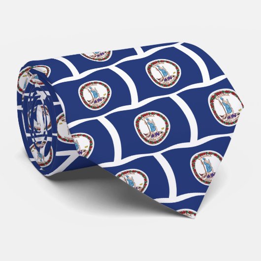Virginia Flag Krawatte (Gerollt)