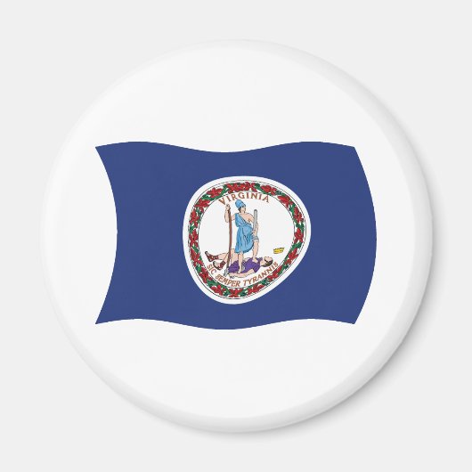 Virginia Flag Magnet (Vorne)