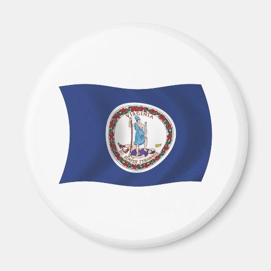 Virginia Flag Magnet (Vorne)