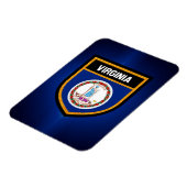 Virginia Flag Magnet (Linke Seite)